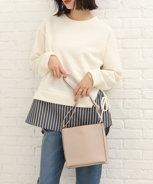 SHOO・LA・RUE(シューラルー)の「◆シンプルでどんなコーデにもマッチしてくれる!ショルダーバッグ(ショルダーバッグ・レディース・グレー/ブラック/カーキ・00)」の15枚目の写真