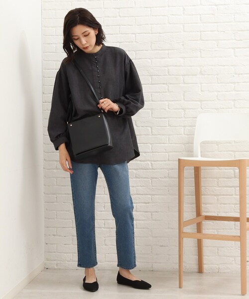 SHOO・LA・RUE(シューラルー)の「◆シンプルでどんなコーデにもマッチしてくれる!ショルダーバッグ(ショルダーバッグ・レディース・グレー/ブラック/カーキ・00)」の18枚目の写真