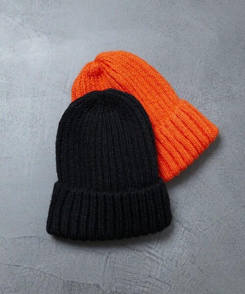 FREAK'S STORE（フリークスストア）の「【WEB限定】モヘヤライク ニット帽子（ニットキャップ/ビーニー・レディース・ブラック/オフホワイト/ピンク/オレンジ・ONE SIZE）」の3枚目の写真