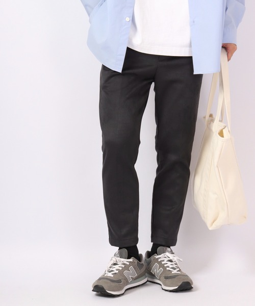 Bling Leads(ブリングリーズ)の「Bling Leads スエードダンボールスリムテーパードパンツ(その他パンツ・メンズ・ブラック/ブラウン/グレー/ブルー/スミクロ・XL/M/L)」の4枚目の写真