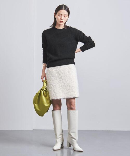 UNITED ARROWS（ユナイテッドアローズ）の「RCN クルーネック ニット（ニット/セーター・レディース・ケリー/ベージュ/ブラック・FREE）」の17枚目の写真