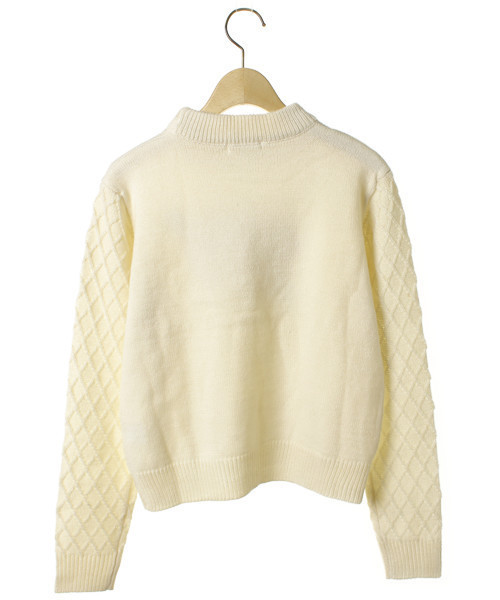 merry jenny（メリージェニー）の「長袖ニット（ニット/セーター・レディース・ベージュ・FREE）」の2枚目の写真