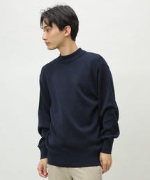 日本製 ウォッシャブル ウール混 スムス ハイネック セーター