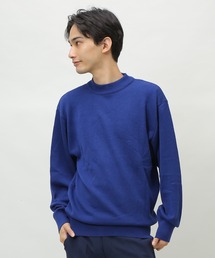 日本製 ウォッシャブル ウール混 スムス ハイネック セーター