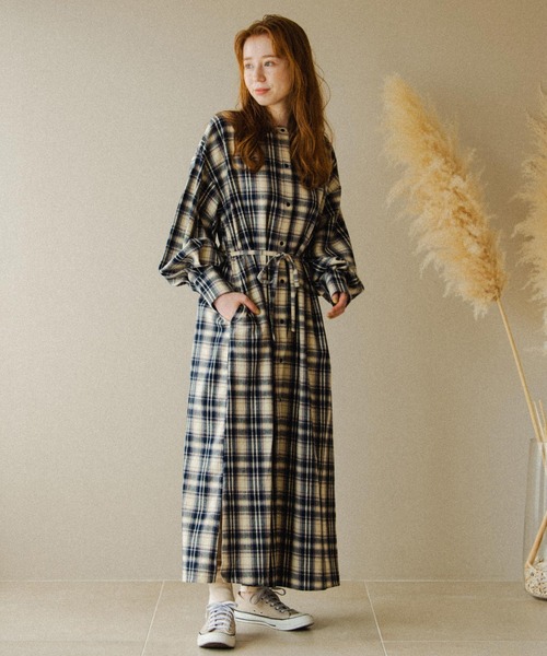 チェックロングワンピース ワンピース Crisp クリスプ のファッション通販 Zozotown