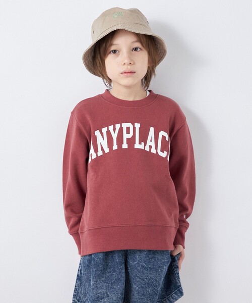 Champion(チャンピオン)の「【SHIPS any別注】Champion: エニィ プリント スウェット<KIDS>◇(スウェット・キッズ・グレー/ヘザーグレー/ケリー/ネイビー/ワイン・110/120/130/140)」の1枚目の写真