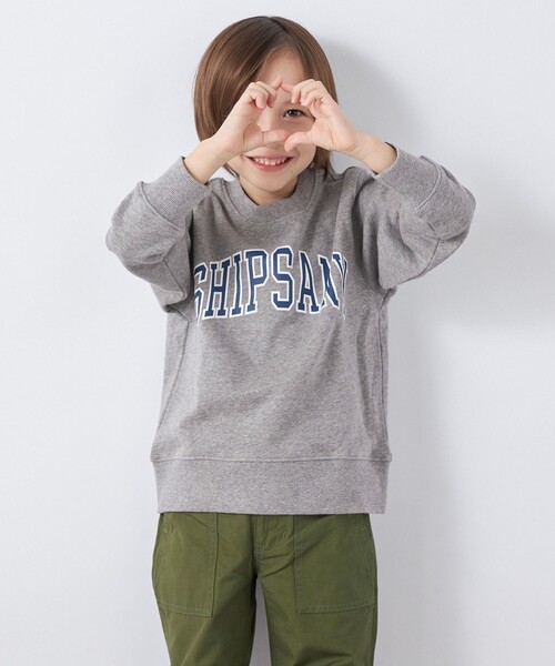 Champion(チャンピオン)の「【SHIPS any別注】Champion: エニィ プリント スウェット<KIDS>◇(スウェット・キッズ・グレー/ヘザーグレー/ケリー/ネイビー/ワイン・110/120/130/140)」の3枚目の写真