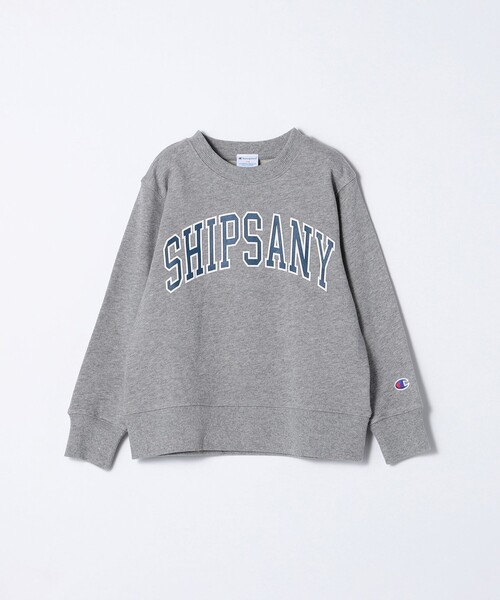 Champion(チャンピオン)の「【SHIPS any別注】Champion: エニィ プリント スウェット<KIDS>◇(スウェット・キッズ・グレー/ヘザーグレー/ケリー/ネイビー/ワイン・110/120/130/140)」の6枚目の写真