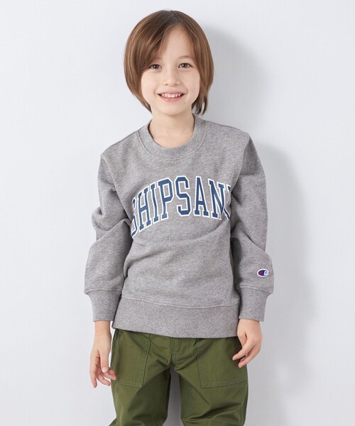 Champion(チャンピオン)の「【SHIPS any別注】Champion: エニィ プリント スウェット<KIDS>◇(スウェット・キッズ・グレー/ヘザーグレー/ケリー/ネイビー/ワイン・110/120/130/140)」の13枚目の写真