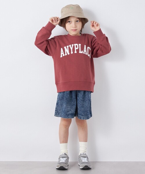 Champion(チャンピオン)の「【SHIPS any別注】Champion: エニィ プリント スウェット<KIDS>◇(スウェット・キッズ・グレー/ヘザーグレー/ケリー/ネイビー/ワイン・110/120/130/140)」の15枚目の写真