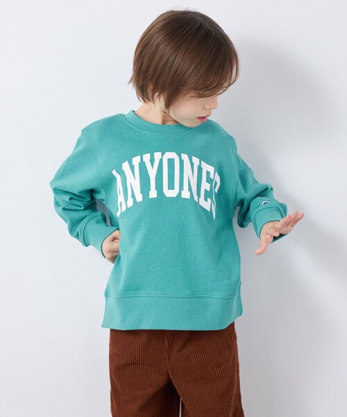 Champion(チャンピオン)の「【SHIPS any別注】Champion: エニィ プリント スウェット<KIDS>◇(スウェット・キッズ・グレー/ヘザーグレー/ケリー/ネイビー/ワイン・110/120/130/140)」の21枚目の写真