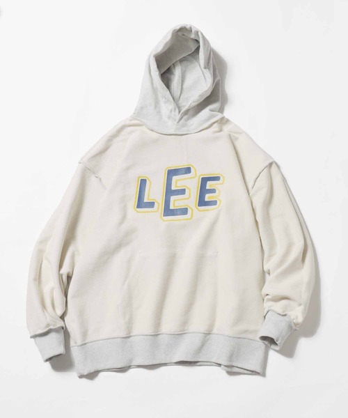 Lee(リー)の「Lee/リー REVERSIBLE HOODIE フーディー リバーシブル(パーカー・メンズ・オフホワイト/ブルー/グリーン・M/L/XL)」の2枚目の写真