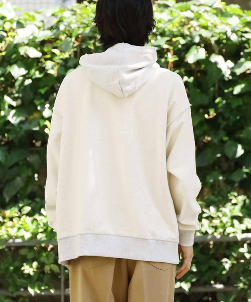 Lee(リー)の「Lee/リー REVERSIBLE HOODIE フーディー リバーシブル(パーカー・メンズ・オフホワイト/ブルー/グリーン・M/L/XL)」の7枚目の写真
