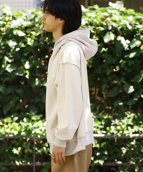 Lee(リー)の「Lee/リー REVERSIBLE HOODIE フーディー リバーシブル(パーカー・メンズ・オフホワイト/ブルー/グリーン・M/L/XL)」の6枚目の写真
