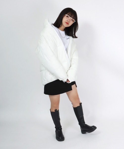 Salong hameu（サロン ハミュー）の「スタンドネック フェイクダウンジャケット メンズ レディース/中綿パデットジャケット/ショートペディン（ダウンジャケット/コート・メンズ・ブラック/ホワイト/グリーン/ベージュ/ホワイト系その他/ブラック系その他/ベージュ系その他/グリーン系その他・M/L/LL）」の21枚目の写真