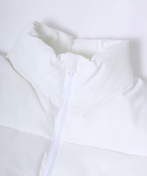 Salong hameu（サロン ハミュー）の「スタンドネック フェイクダウンジャケット メンズ レディース/中綿パデットジャケット/ショートペディン（ダウンジャケット/コート・メンズ・ブラック/ホワイト/グリーン/ベージュ/ホワイト系その他/ブラック系その他/ベージュ系その他/グリーン系その他・M/L/LL）」の9枚目の写真