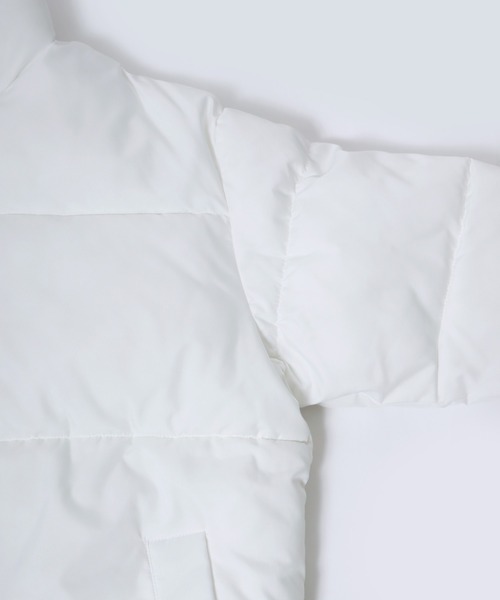 Salong hameu（サロン ハミュー）の「スタンドネック フェイクダウンジャケット メンズ レディース/中綿パデットジャケット/ショートペディン（ダウンジャケット/コート・メンズ・ブラック/ホワイト/グリーン/ベージュ/ホワイト系その他/ブラック系その他/ベージュ系その他/グリーン系その他・M/L/LL）」の11枚目の写真