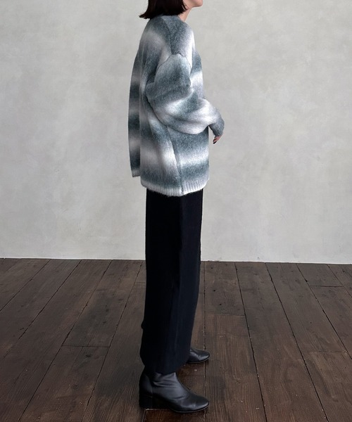 hellam（へラム）の「前後２WAYスリットスカート（スカート・レディース・アイボリー/ブラック/杢グレー/オレンジ/モカ・FREE）」の7枚目の写真