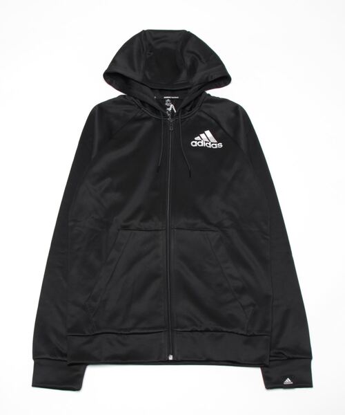 adidas(アディダス)の「AEROREADY ゲーム&ゴー スモールロゴ フルジップパーカー / アディダス(パーカー・メンズ・ブラック・LARGE/MEDIUM/X-LARGE/XX-LARGE/3XL/SMALL/X-SMALL)」の7枚目の写真