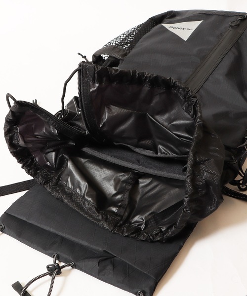 and wander X-Pac 30L backpack 黒　ブラック and wander (アンドワンダー) X-Pac 30L backpack / X-Pac 30