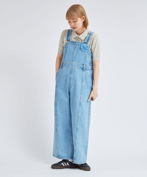 I am I in fact...（アイアムアイインファクト）の「12.5OZ DENIM　オーバーオール（サロペット/オーバーオール・レディース・サックスブルー/ネイビー・FREE）」の2枚目の写真