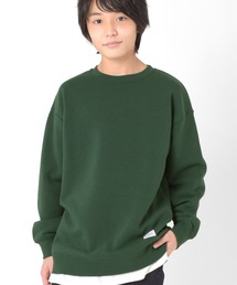 GLAZOS | 裏起毛・裾レイヤードトレーナー(スウェット)