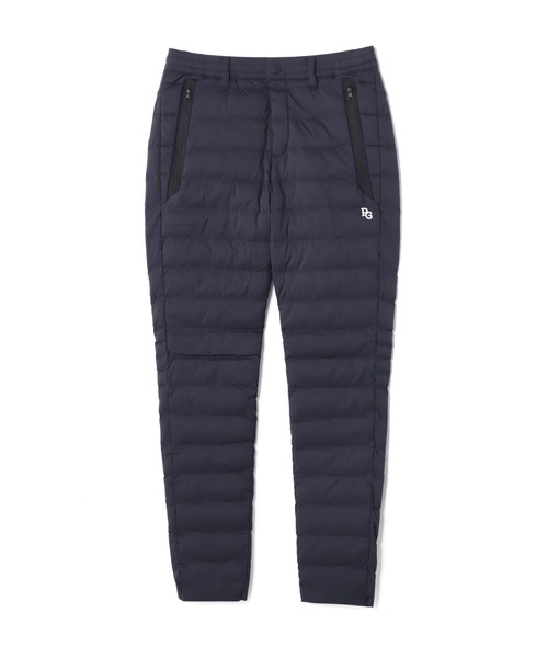 パーリーゲイツ　中綿　キルティング　パンツ　グレー×ネイビー PEARLY GATES】ナイロンストレッチドビー 中綿キルティングパンツ