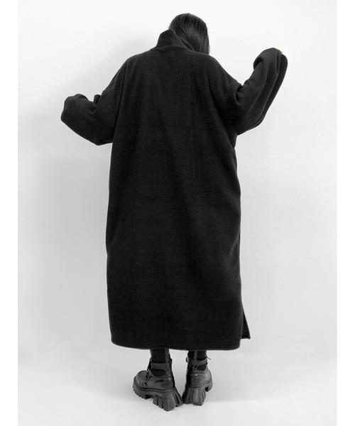 Point color half zip fleece one-piece / ポイントカラーハーフジップ