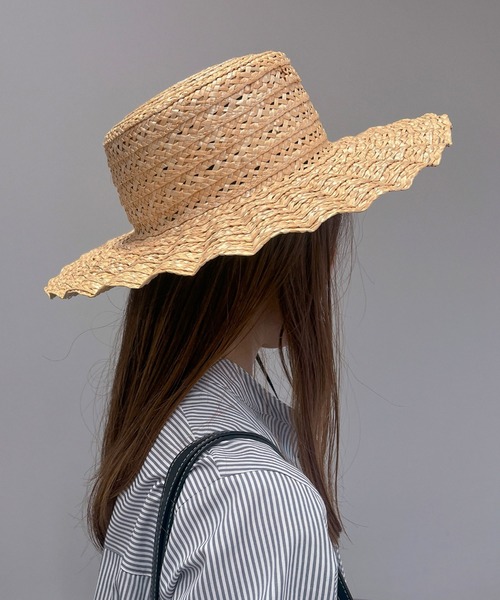 un dix cors（アンディコール）の「透かしなみなみハット（ハット・レディース・ブラック/ベージュ・FREE）」の10枚目の写真