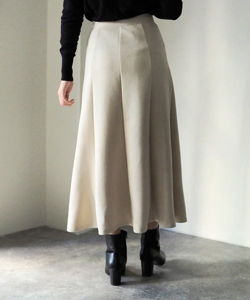 Riberry（リベリー）の「マシュマロタッチフレアスカート（スカート・レディース・ブラック/オフホワイト・MEDIUM）」の6枚目の写真