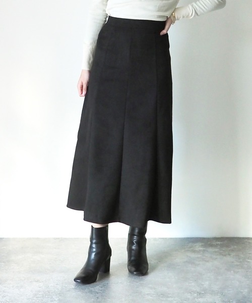 Riberry（リベリー）の「マシュマロタッチフレアスカート（スカート・レディース・ブラック/オフホワイト・MEDIUM）」の14枚目の写真