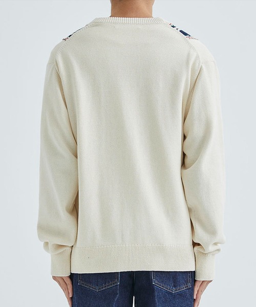 TOGA VIRILIS（トーガ ビリリース）の「Jacquard knit cardigan（カーディガン/ボレロ・メンズ・ホワイト/ブラック・46/48）」の6枚目の写真