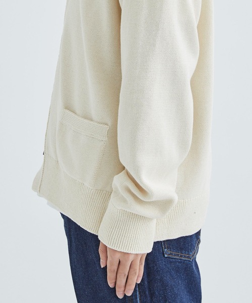 TOGA VIRILIS（トーガ ビリリース）の「Jacquard knit cardigan（カーディガン/ボレロ・メンズ・ホワイト/ブラック・46/48）」の9枚目の写真