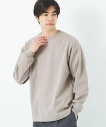 green label relaxing | GIZA ツイル クルーネック ロングスリーブ カットソー(Tシャツ/カットソー)