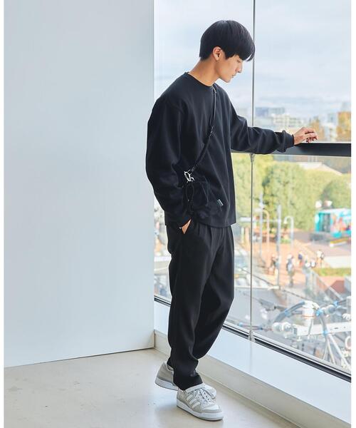 green label relaxing（グリーンレーベルリラクシング）の「GIZA ツイル クルーネック ロングスリーブ カットソー（Tシャツ/カットソー・メンズ・オフホワイト/ライラック/ブラック/ベージュ・S/M/L/XL）」の5枚目の写真