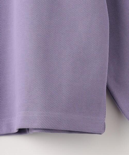 green label relaxing（グリーンレーベルリラクシング）の「GIZA ツイル クルーネック ロングスリーブ カットソー（Tシャツ/カットソー・メンズ・オフホワイト/ライラック/ブラック/ベージュ・S/M/L/XL）」の20枚目の写真