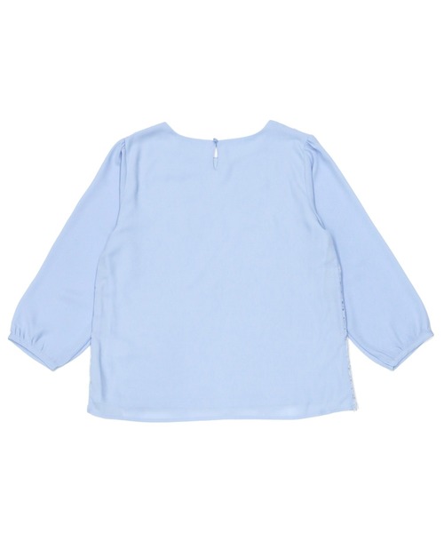 TOKYO SHIRTS(トウキョウシャツ)の「前身レース 七分袖ブラウス(シャツ/ブラウス・レディース・サックスブルー/ライトグリーン/アイボリー・M/L)」の10枚目の写真