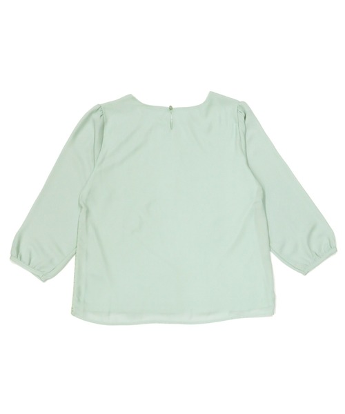 TOKYO SHIRTS(トウキョウシャツ)の「前身レース 七分袖ブラウス(シャツ/ブラウス・レディース・サックスブルー/ライトグリーン/アイボリー・M/L)」の9枚目の写真