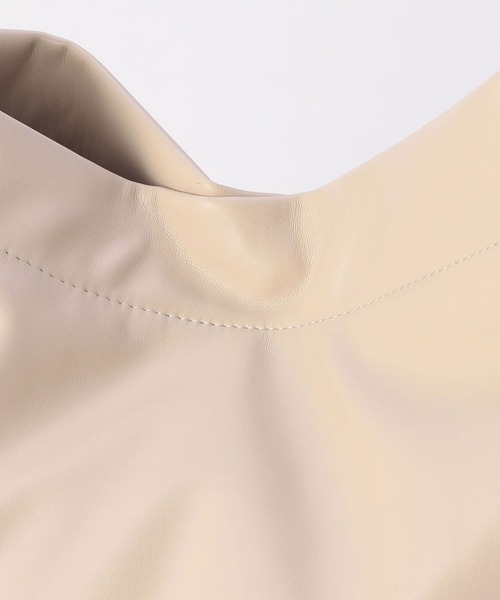 179/WG（イチナナキュウダブルジー）の「【ポーチ付き】ショルダートートバッグ（ショルダーバッグ・レディース・オフホワイト/ブラック/グリーン・FREE）」の15枚目の写真