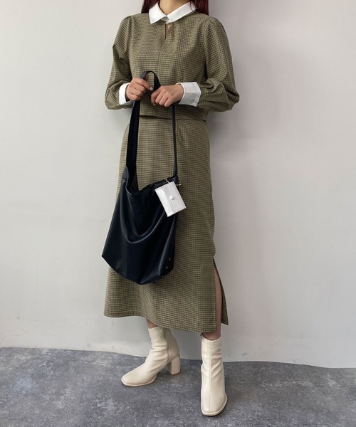 179/WG（イチナナキュウダブルジー）の「【ポーチ付き】ショルダートートバッグ（ショルダーバッグ・レディース・オフホワイト/ブラック/グリーン・FREE）」の21枚目の写真