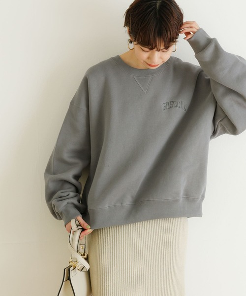Russell Athletic（ラッセルアスレティック）の「『別注』RUSSELLATHLETIC×URBAN RESEARCH　Crew Neck Sweat（スウェット・レディース・グレー/ブラック/レッド・FREE）」の8枚目の写真