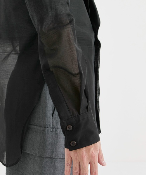 TAAKK（ターク）の「【TAAKK / ターク】MIRAGE JACKET→SHIRTS / ミラージュジャケット→シャツ（テーラードジャケット・メンズ・ブラック・2/1）」の12枚目の写真