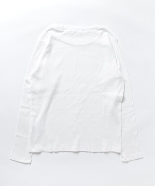 ehka sopo（エヘカソポ）の「テレコクルーネックカットソー（Tシャツ/カットソー・レディース・オフホワイト/グレー/キナリ/グリーン・ﾌﾘ-）」の11枚目の写真