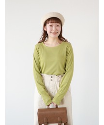 テレコクルーネックカットソー