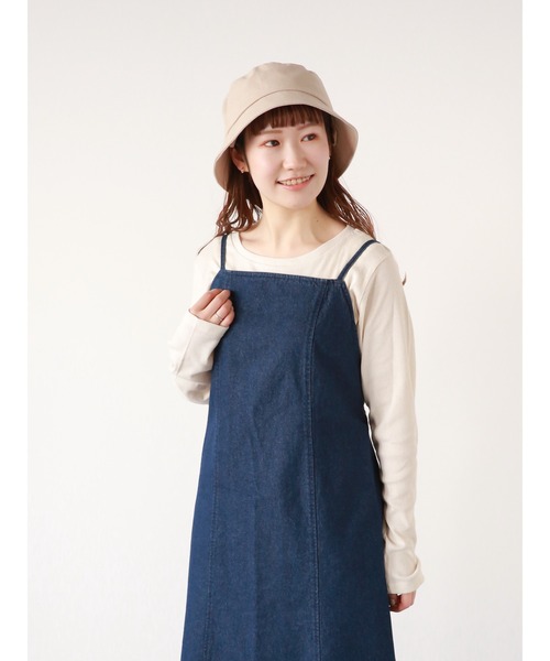 ehka sopo（エヘカソポ）の「テレコクルーネックカットソー（Tシャツ/カットソー・レディース・オフホワイト/グレー/キナリ/グリーン・ﾌﾘ-）」の3枚目の写真