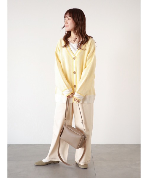 ehka sopo（エヘカソポ）の「テレコクルーネックカットソー（Tシャツ/カットソー・レディース・オフホワイト/グレー/キナリ/グリーン・ﾌﾘ-）」の15枚目の写真