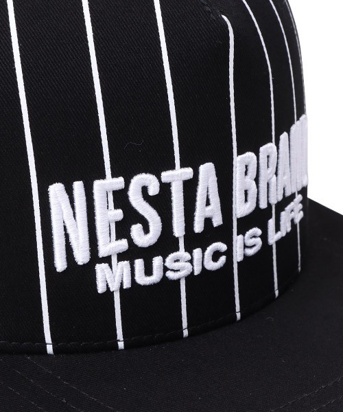 NESTA BRAND(ネスタブランド)の「3D刺繍 平ツバ ベースボール メッシュ キャップ(キャップ・メンズ・ブラック・F)」の2枚目の写真