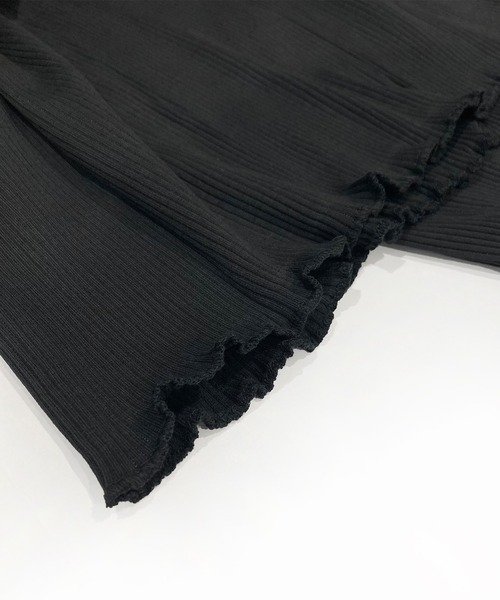 Felt-Maglietta(フェルトマリエッタ)の「裾メロウリブワイドパンツ(その他パンツ・レディース・ブラック・MEDIUM/LARGE)」の3枚目の写真