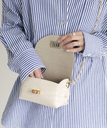 AULENTTI | 【AULENTTI/オーレンティ】型押しチェーンミニショルダーバッグ(ショルダーバッグ)