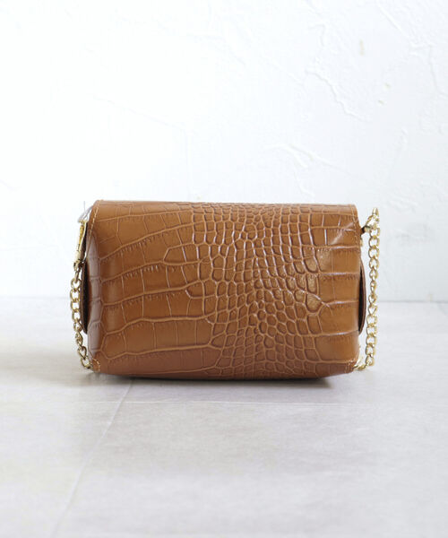 AULENTTI(オウレンティ)の「【AULENTTI/オーレンティ】型押しチェーンミニショルダーバッグ(ショルダーバッグ・レディース・ベージュ/ブラウン・FREE)」の10枚目の写真